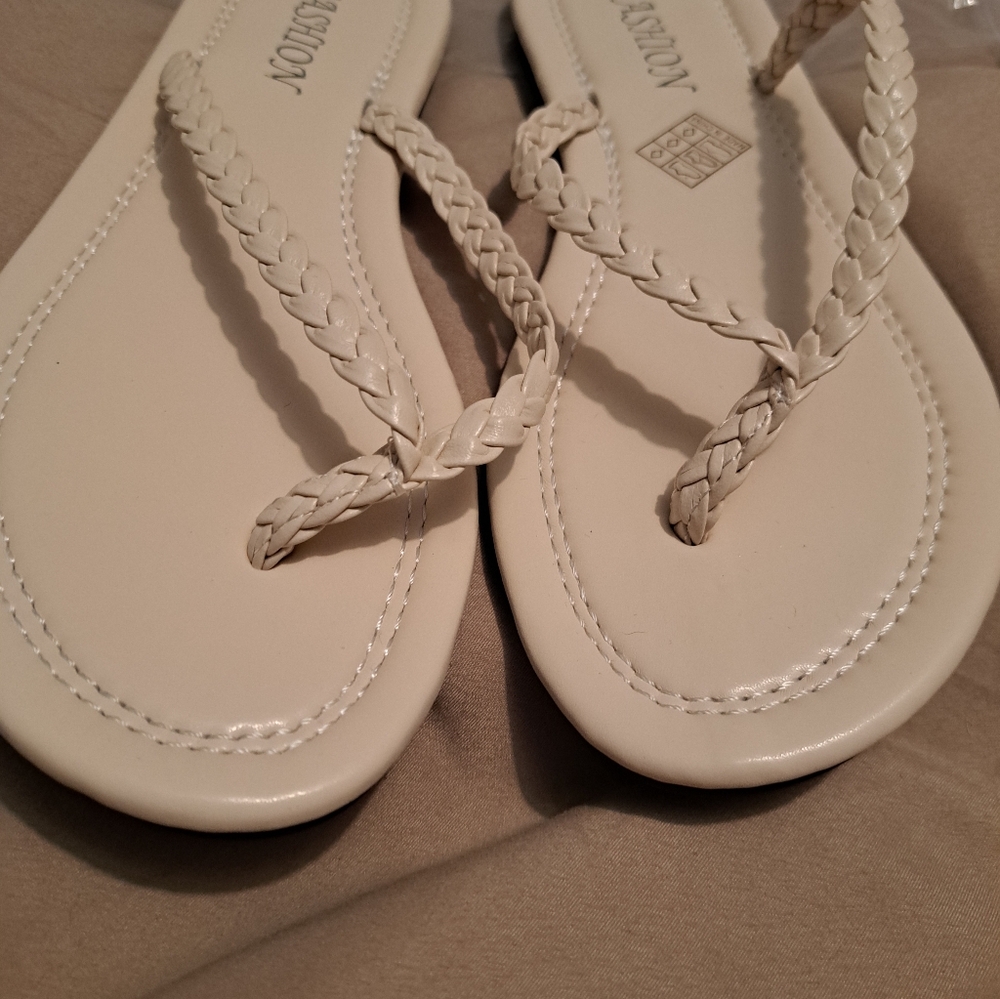 Off White Flipflops - Picture 3 of 4